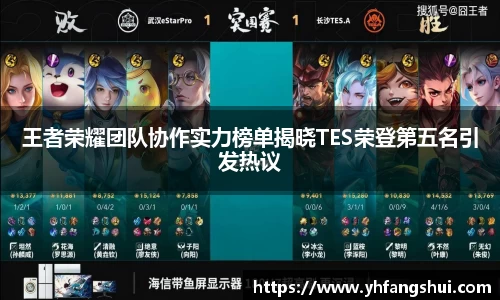 王者荣耀团队协作实力榜单揭晓TES荣登第五名引发热议