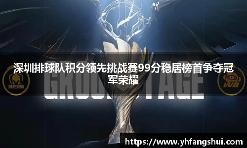 深圳排球队积分领先挑战赛99分稳居榜首争夺冠军荣耀