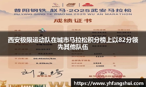 西安极限运动队在城市马拉松积分榜上以82分领先其他队伍